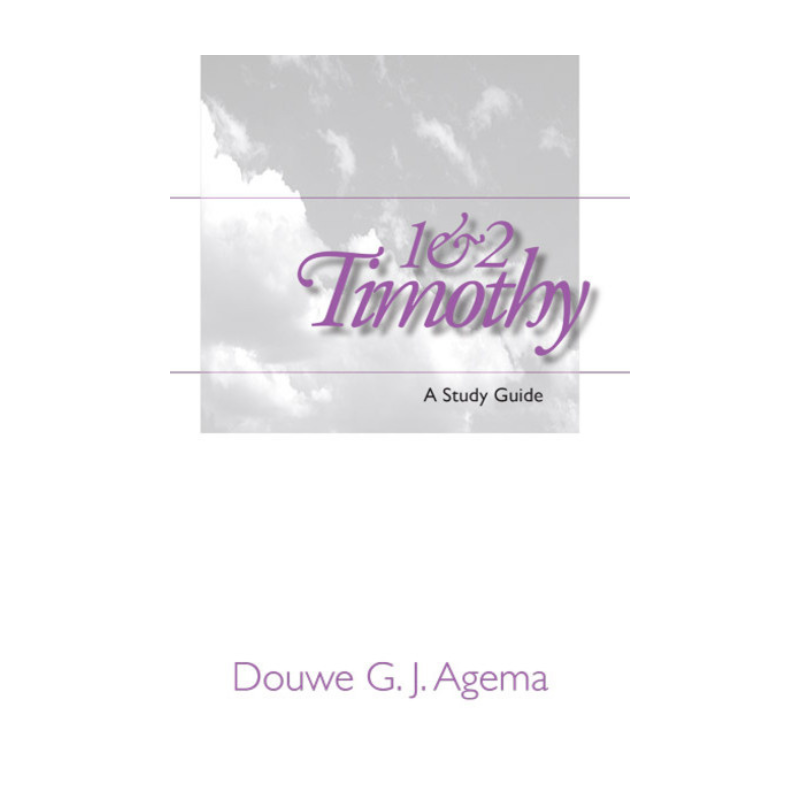 1 & 2 Timothy: A Study Guide (Agema) image 0
