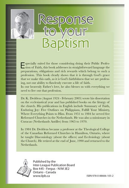 Response to Your Baptism  (Deddens) image 1