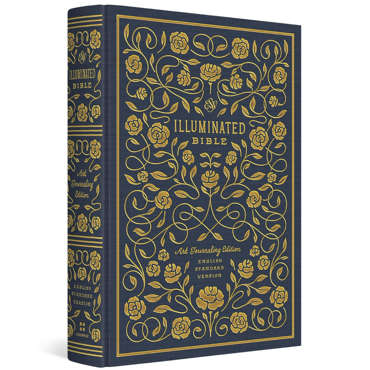 ESV Illuminated™ Bible, Art Journaling Edition (Cloth over Board, Navy) image 0