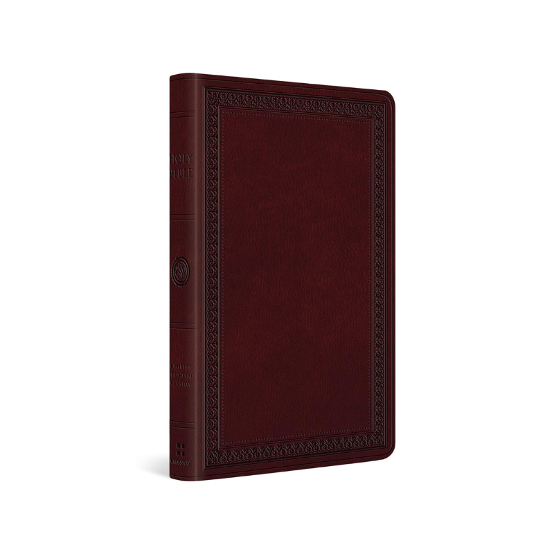 ESV Large Print Value Thinline Bible (TruTone, Mahogany, Border Design) image 0