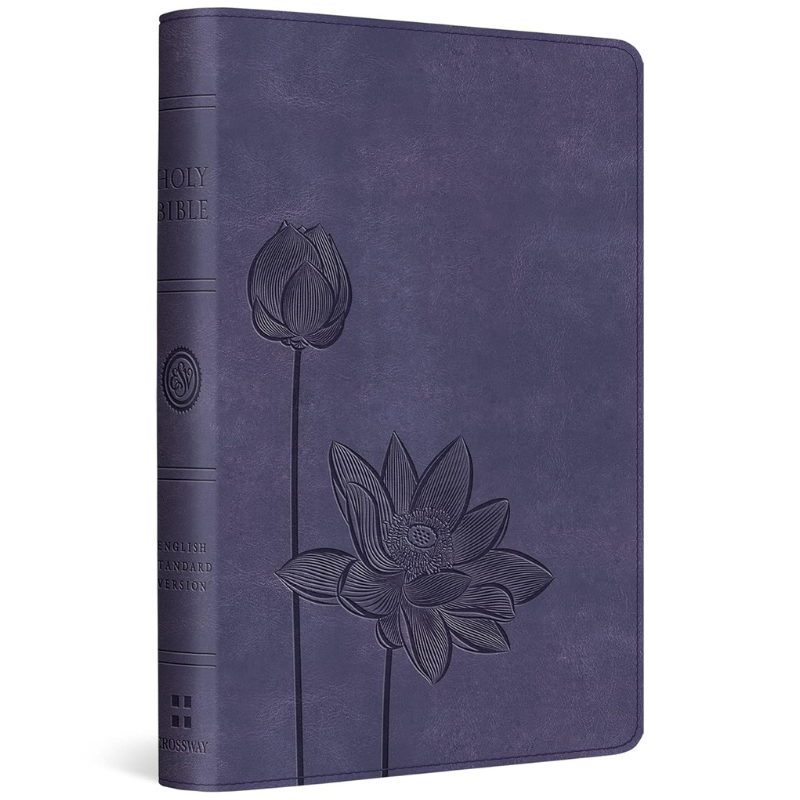 ESV Compact Bible (TruTone, Lavender, Bloom Design) image 0