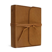 ESV Single Column Journaling Bible - Brown Leather W/Flap & Strap image 0